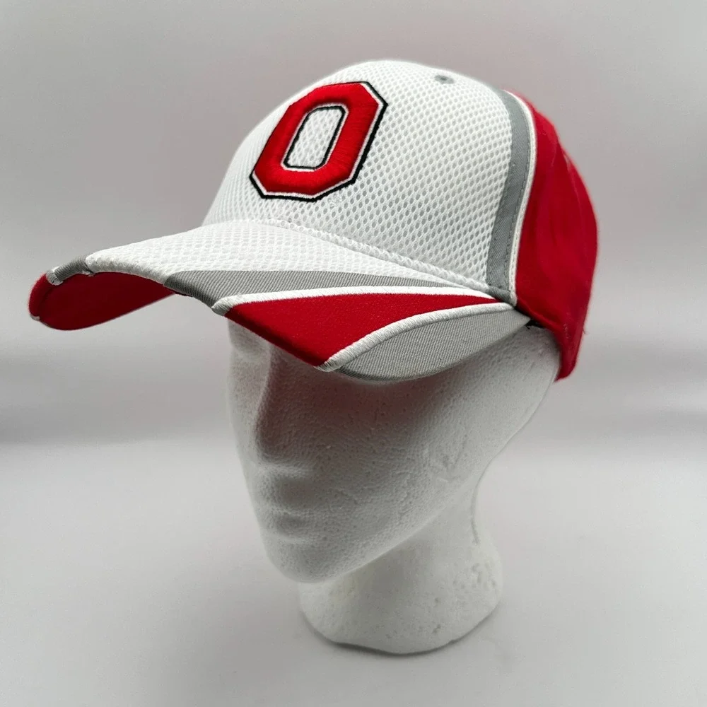 Ohio State Buckeyes Top Of The‎ World Baseball Cap Mens One Fit Red White Fitted